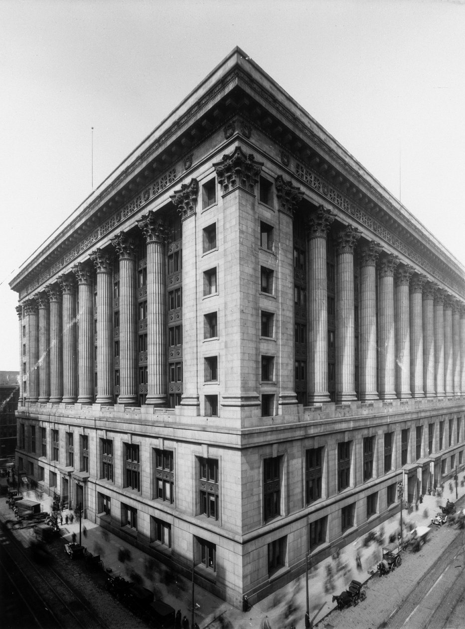 Municipio e edificio della contea, Chicago, Illinois, USA, c.1905 da Barnes and Crosby