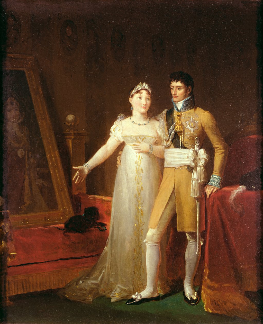 Ritratto di Girolamo Bonaparte (1784-1860) e sua moglie Caterina (1783-1835) di Württemberg da Baron François Pascal Simon Gérard