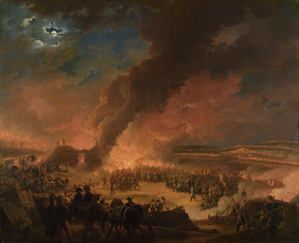 Napoleone (1769-1821) visita i bivacchi alla vigilia della battaglia di Austerlitz, 1 dicembre 1805 da Baron Louis Albert Bacler d
