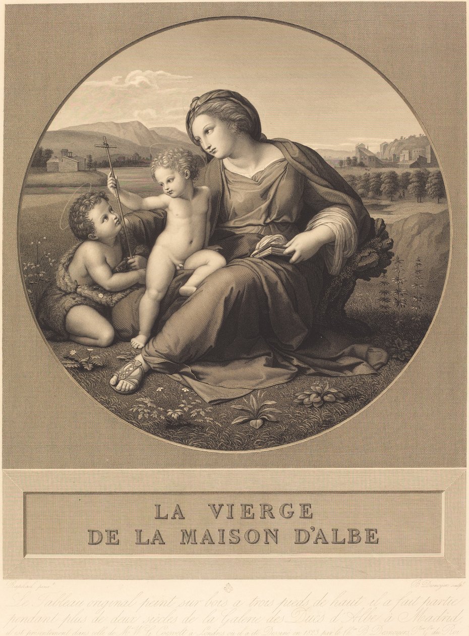 La Madonna Alba da Baron Auguste Gaspard Louis Desnoyers after Raphael