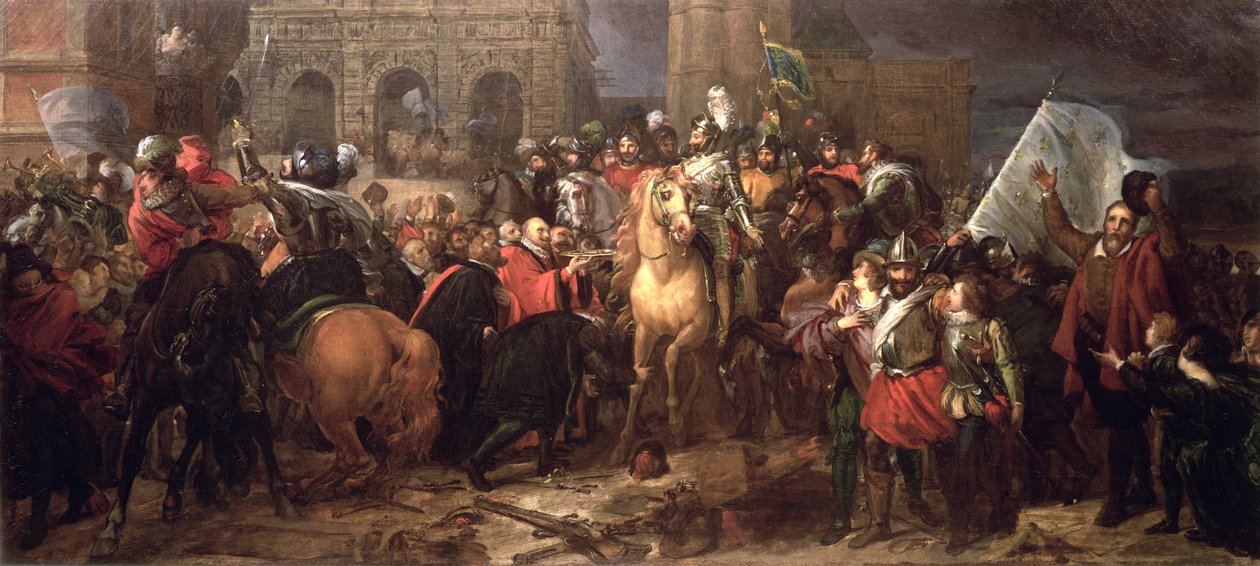 Ingresso di Enrico IV a Parigi, 22 marzo 1594 da Baron François Pascal Simon Gérard