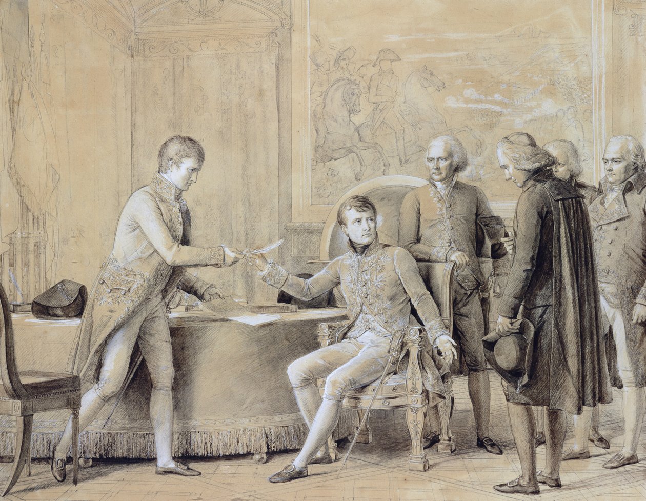 La firma del Concordato tra Francia e Santa Sede, 15 luglio 1801 da Baron François Pascal Simon Gérard
