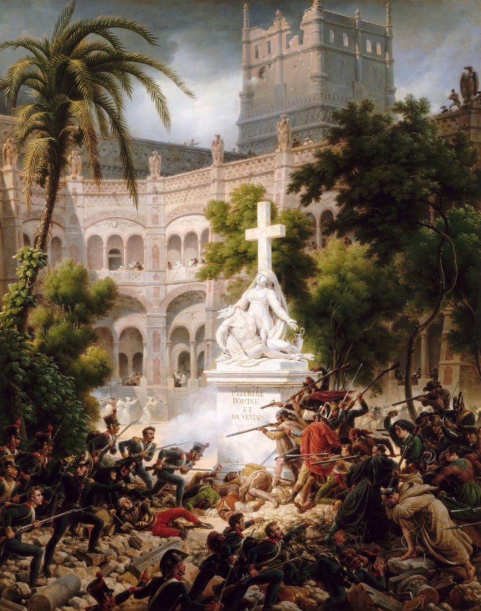 Assalto al Monastero di Santa Engracia, 8 febbraio 1809 da Baron Lejeune Louis François
