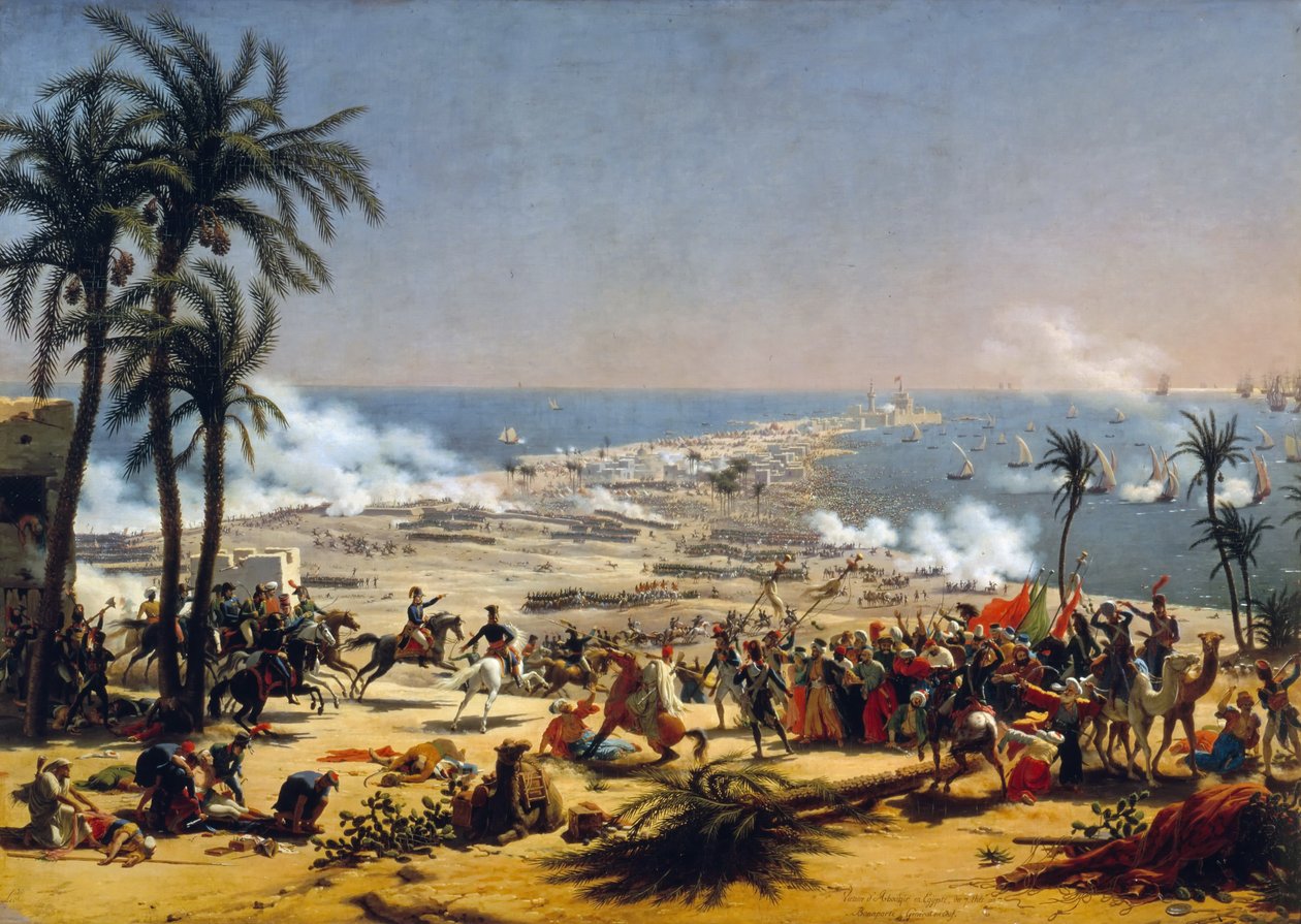 Battaglia di Abukir, 25 luglio 1799 da Baron Lejeune Louis François