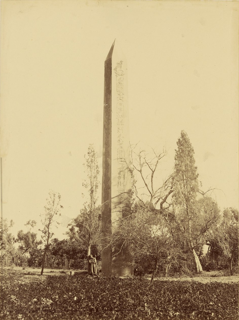 Obelisco di Eliopoli, Il Cairo. da Baron Paul des Granges