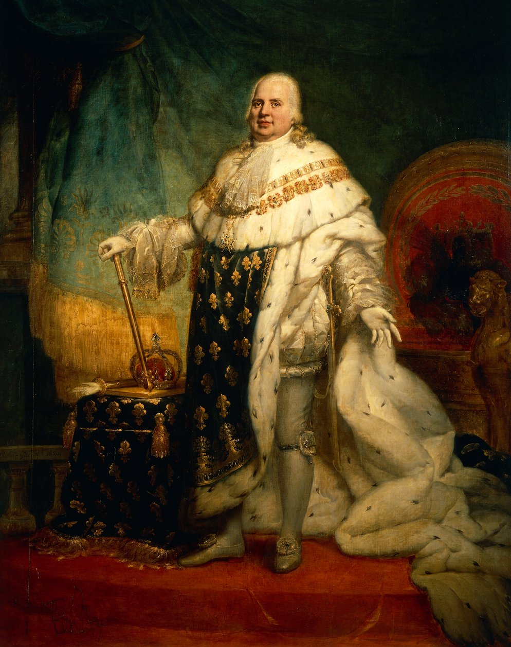 Ritratto di Luigi XVIII di Francia con la veste dell
