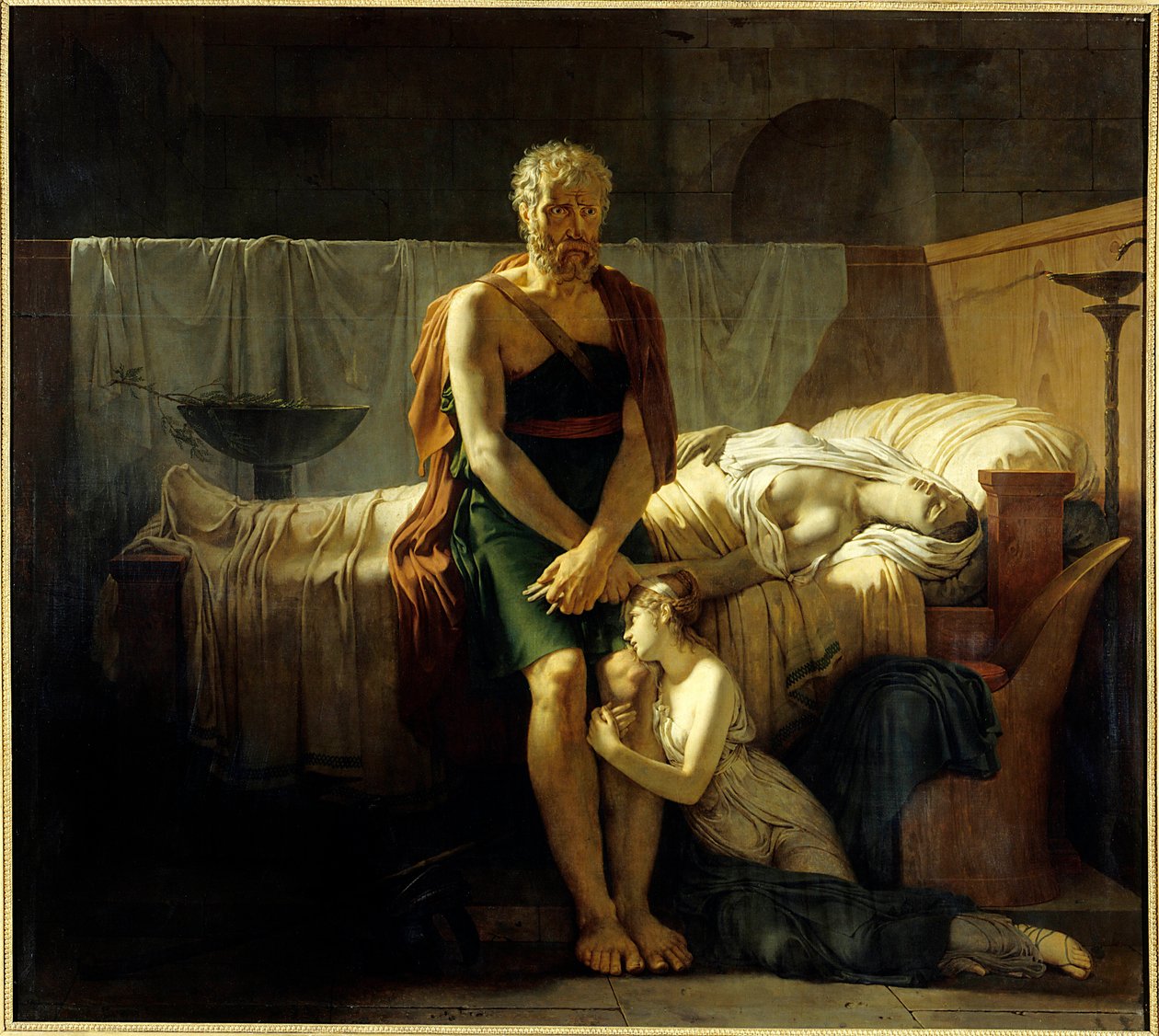 Il ritorno di Marco Sesto Marco Sesto (figura immaginaria), sfuggito alle proscrizioni di Silla, trova al suo ritorno la figlia in lacrime, vicino alla moglie morta da Baron Pierre Narcisse Guerin