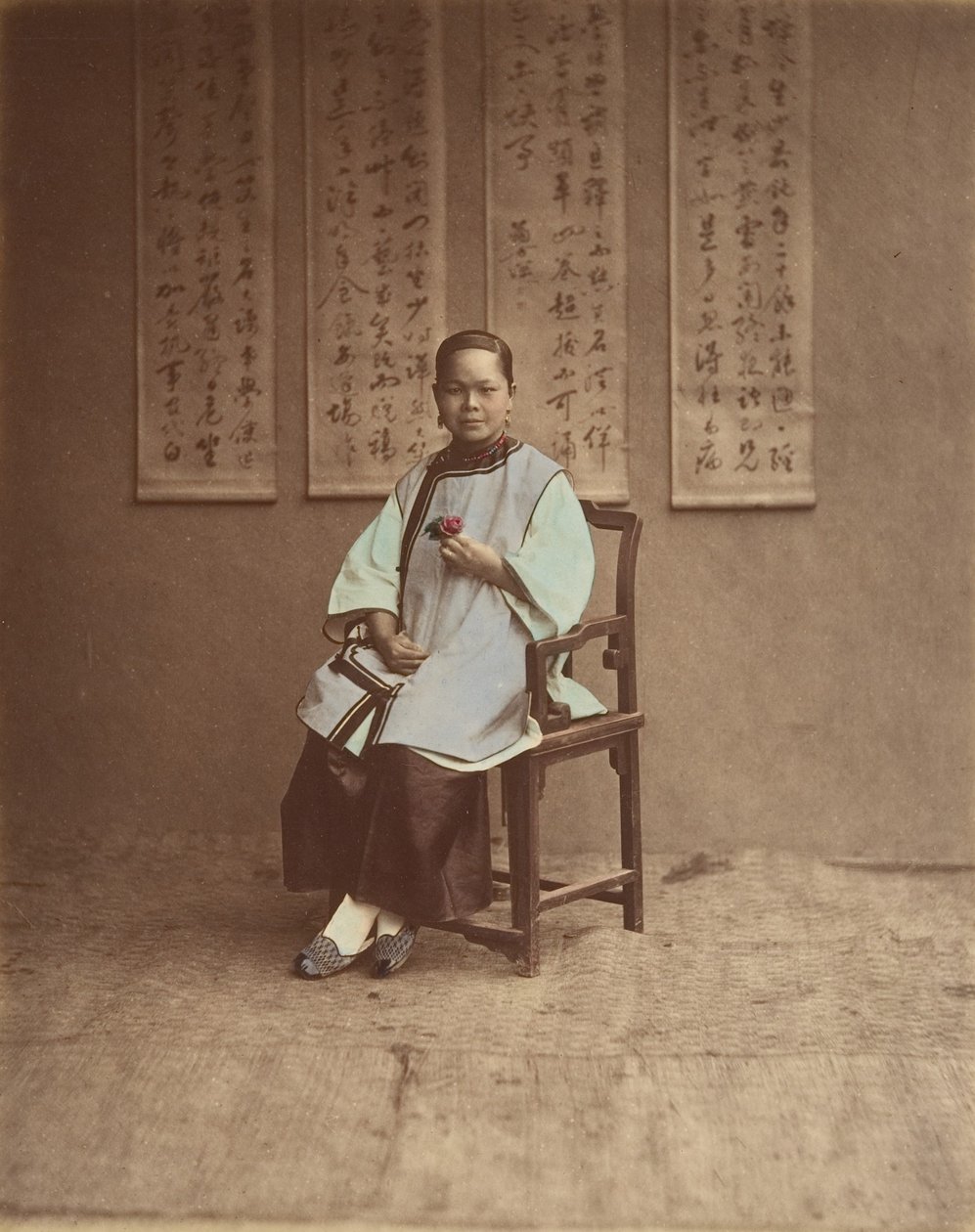 Ragazza di Shanghai, anni 1870 da Baron Raimund von Stillfried