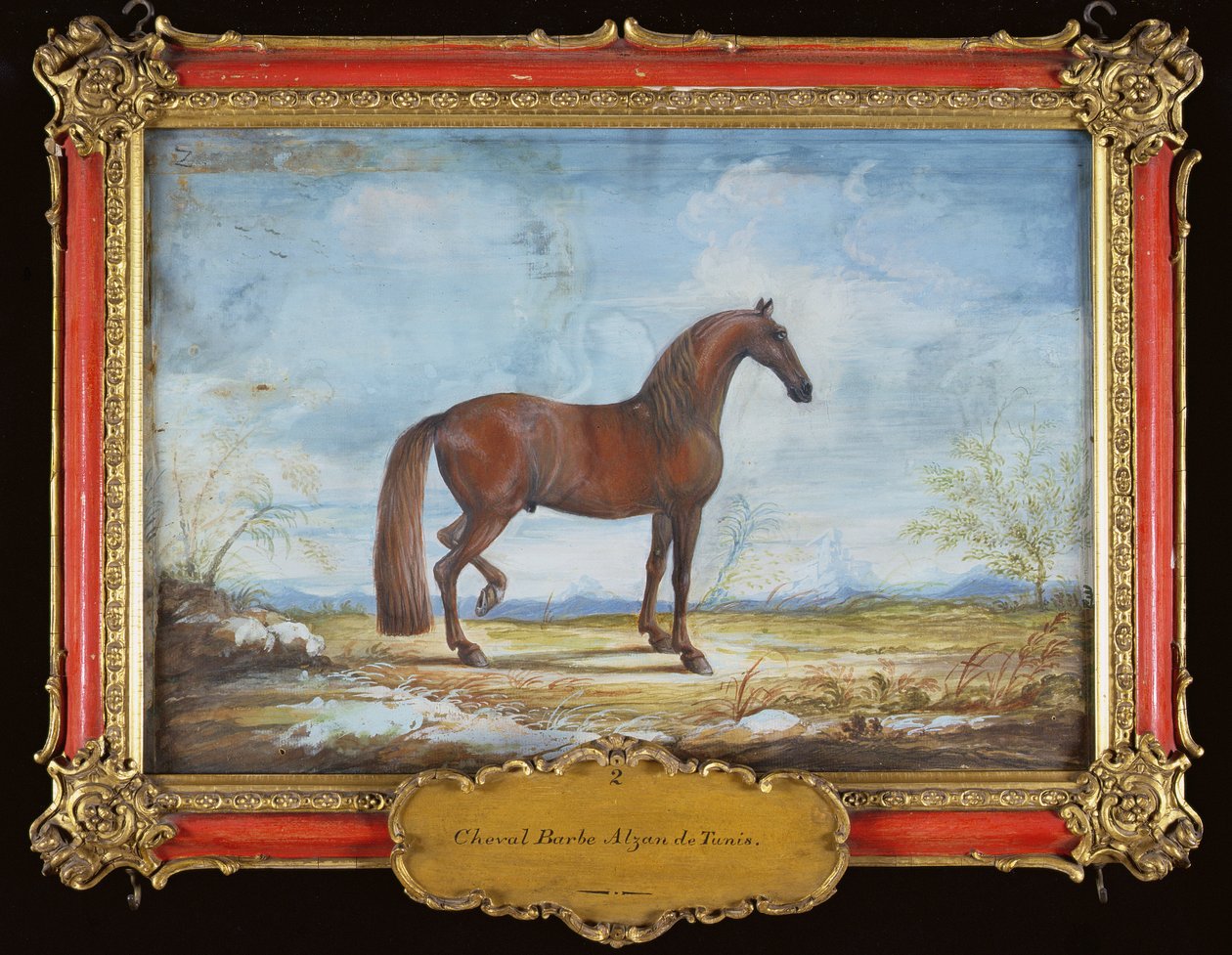 No. 2 Alzan de Tunis, un cavallo berbero della Scuola di Equitazione Spagnola da Baron Reis Eisenberg