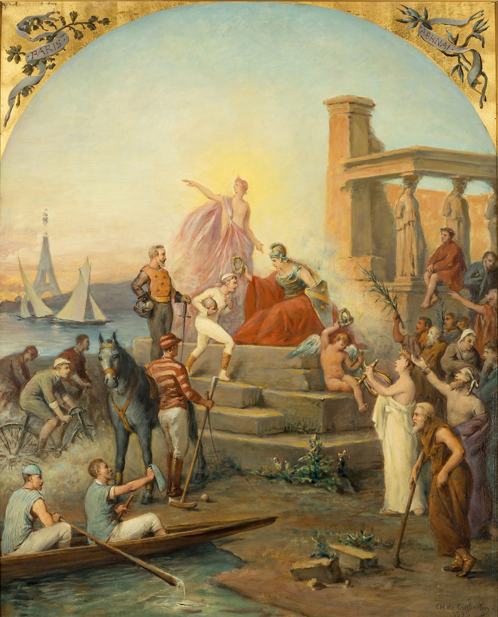 Allegoria degli sport, 1896 da Baron de Coubertin Frédy Charles Louis