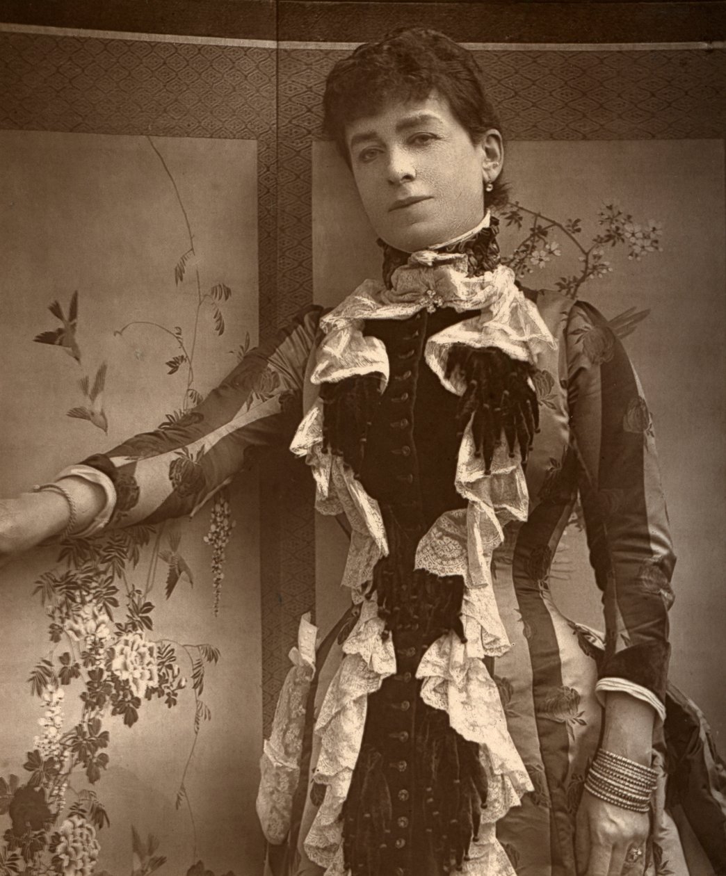 Attrice britannica Lady Monckton in Jim the Penman, 1886 da Barraud