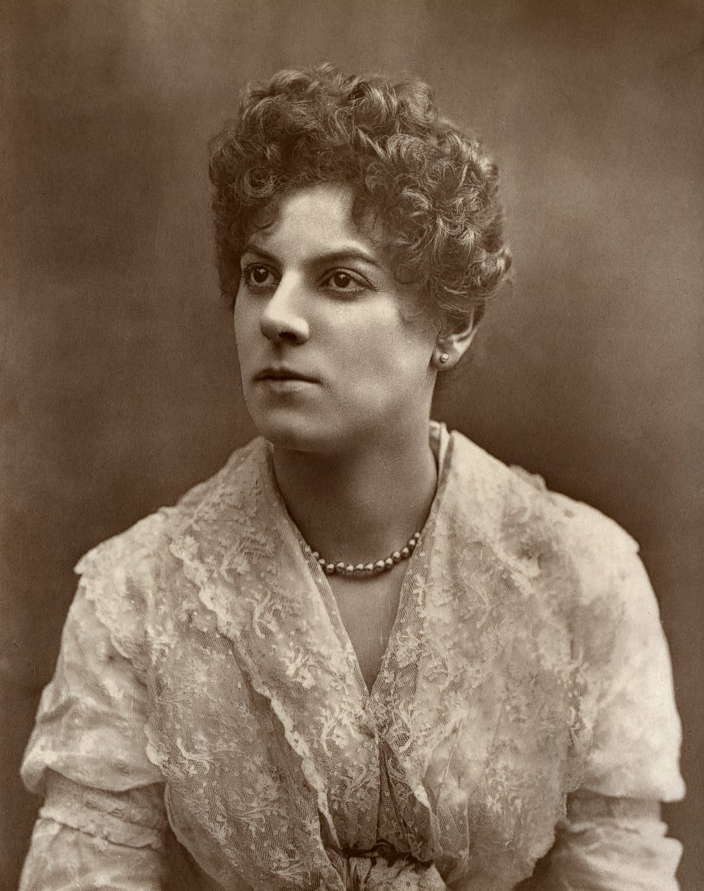 Attrice britannica Miss Jessie Millward in The Harbour Lights, 1886 da Barraud