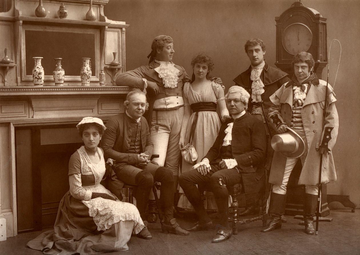La compagnia di vaudeville in The Road to Ruin, al Vaudeville Theatre, Londra, 1886 da Barraud
