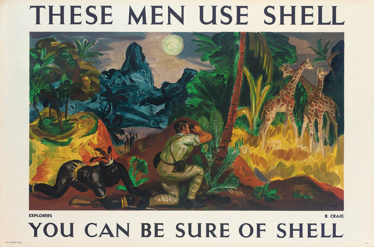 Poster pubblicitario per Shell da Barry Craig