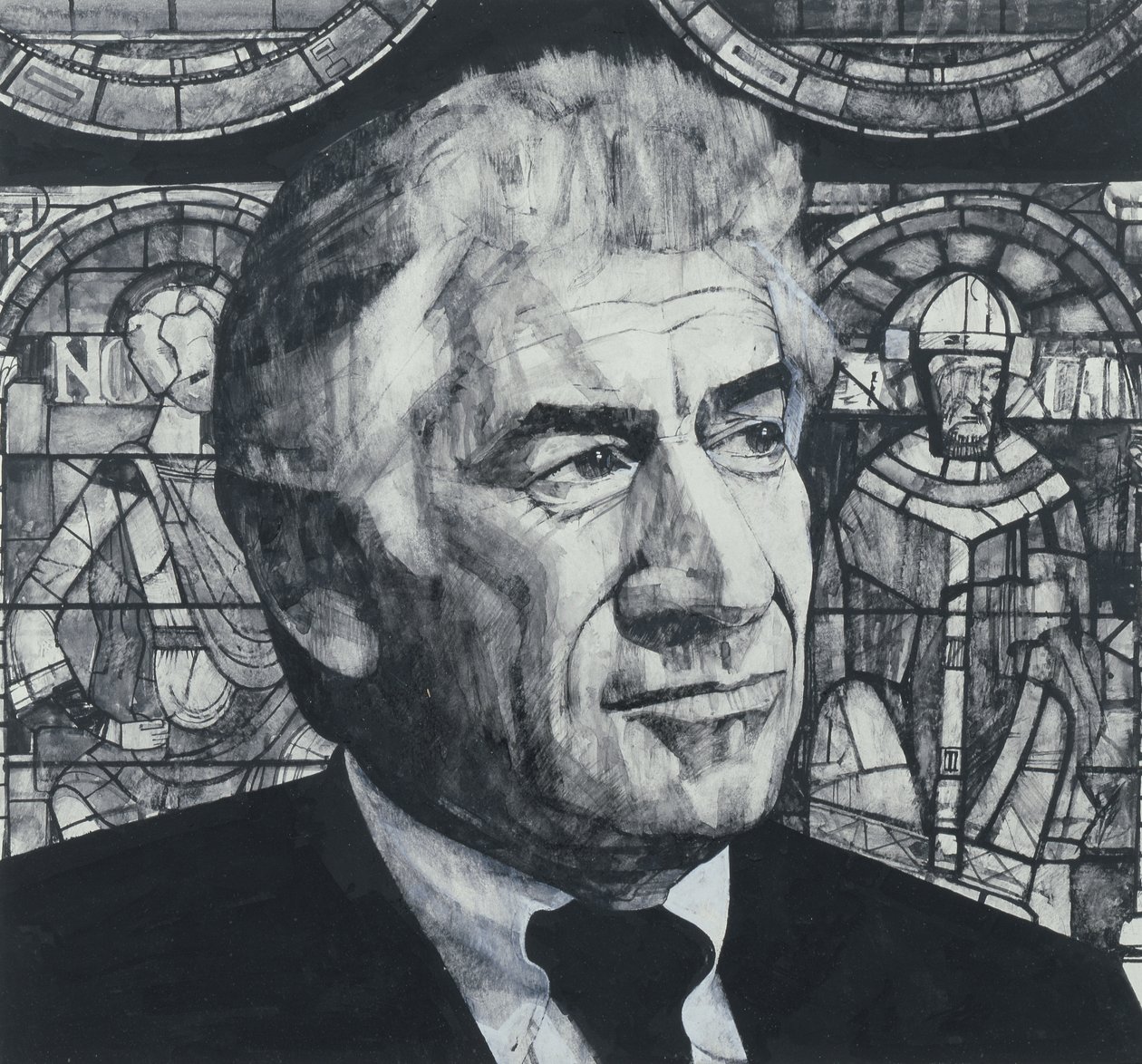 Ritratto di Leonard Bernstein da Barry Fantoni