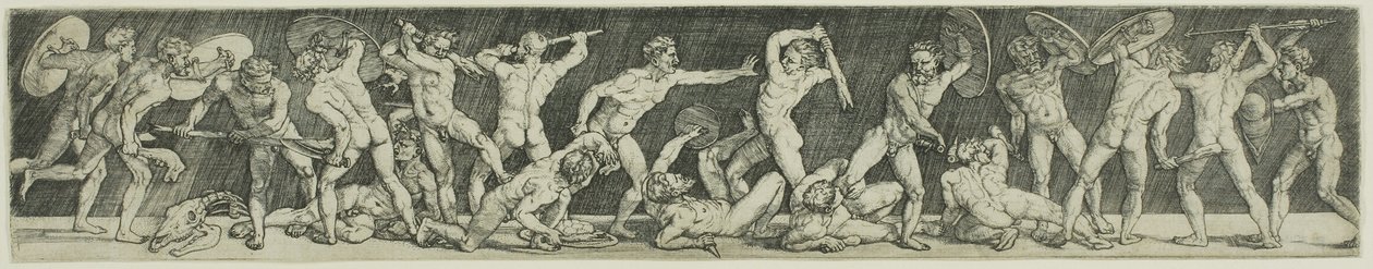 Battaglia di diciotto uomini nudi da Barthel Beham