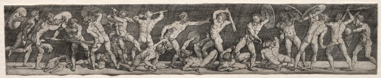 Battaglia degli uomini nudi da Barthel Beham