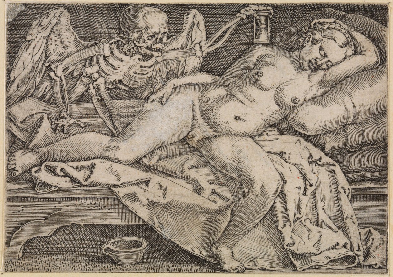 La donna addormentata e la morte da Barthel Beham