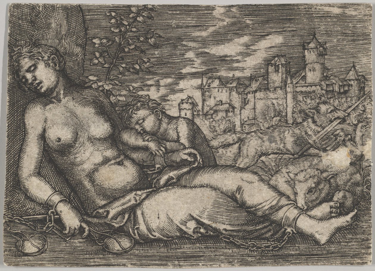Der Welt Lauf Sleeping Justice da Barthel Beham