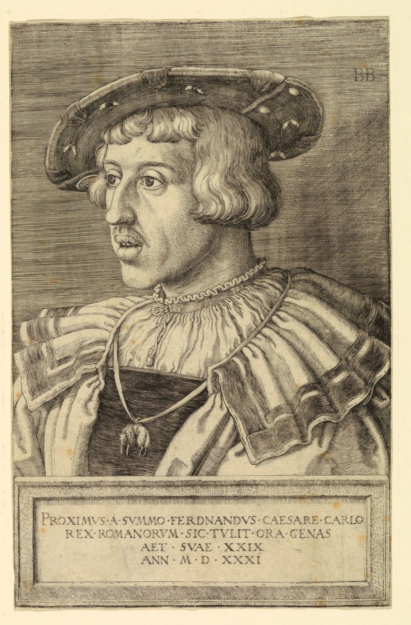 Ferdinando I, imperatore del Sacro Romano Impero da Barthel Beham