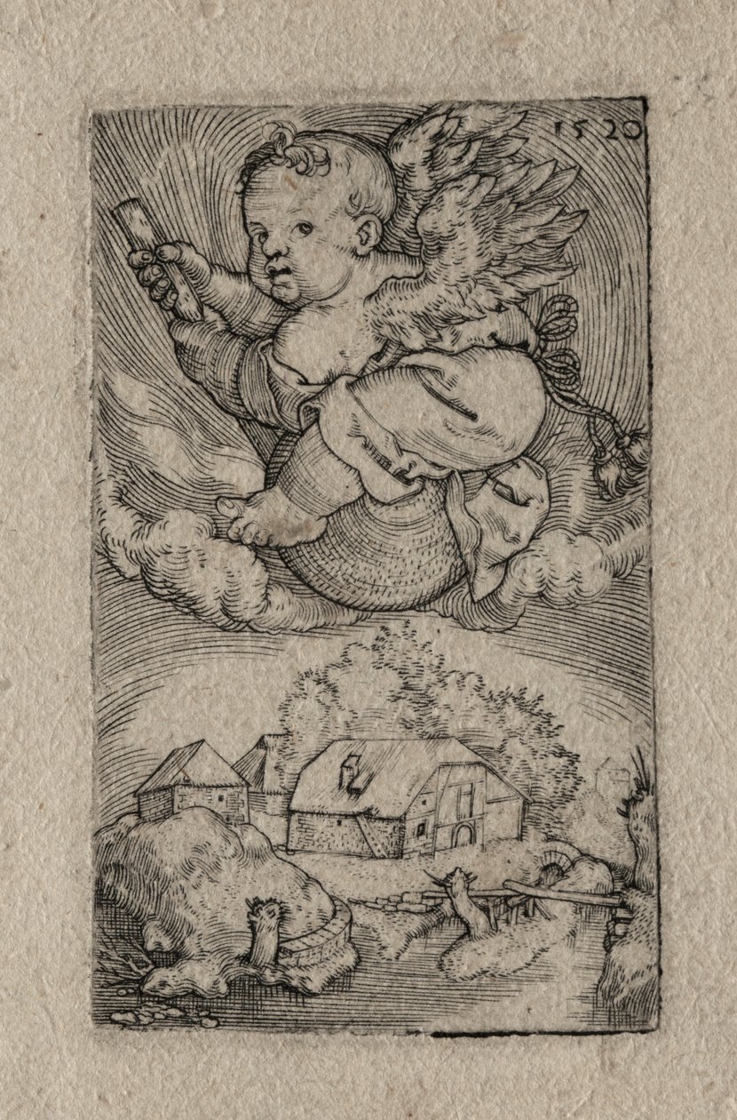 Genio che Cavalca una Palla da Barthel Beham