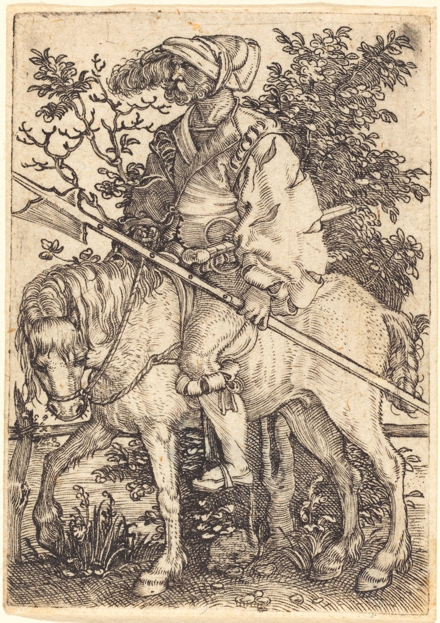 Alabardiere a cavallo da Barthel Beham