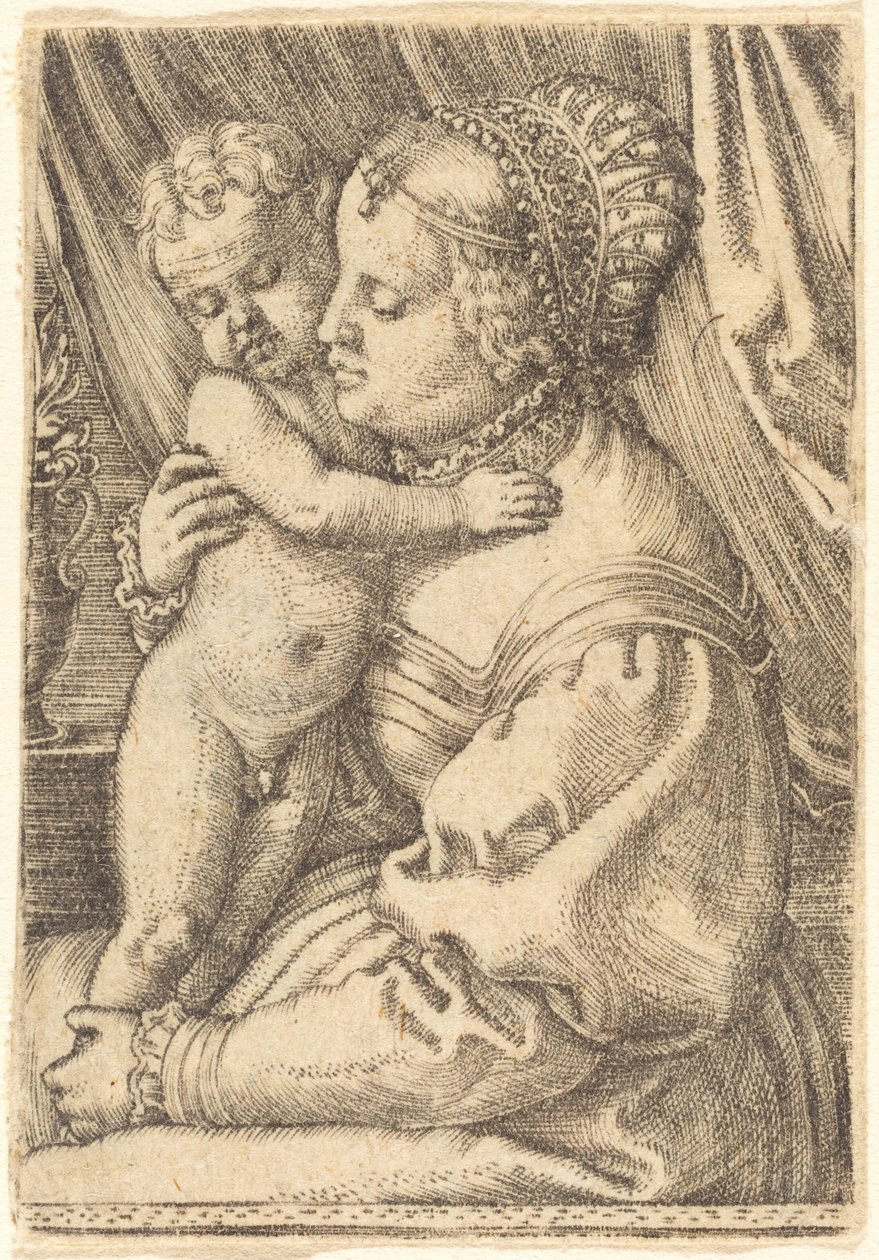 Madonna con vaso di fiori da Barthel Beham
