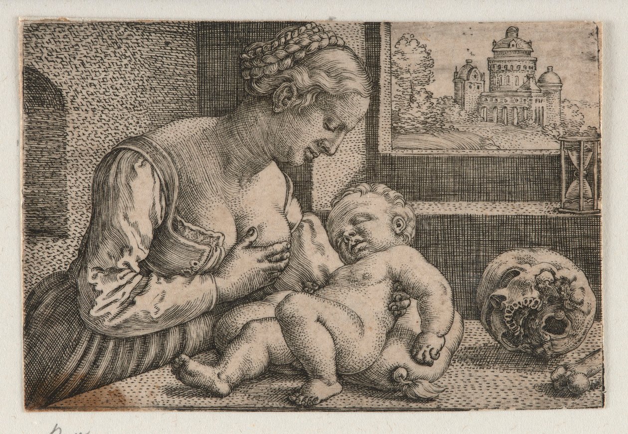 Madonna con il teschio da Barthel Beham