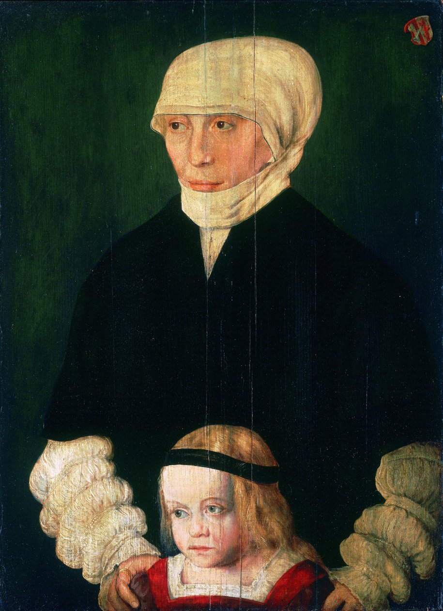 Ritratto di Margaret Urmiller, nata Schwab, e di sua figlia da Barthel Beham