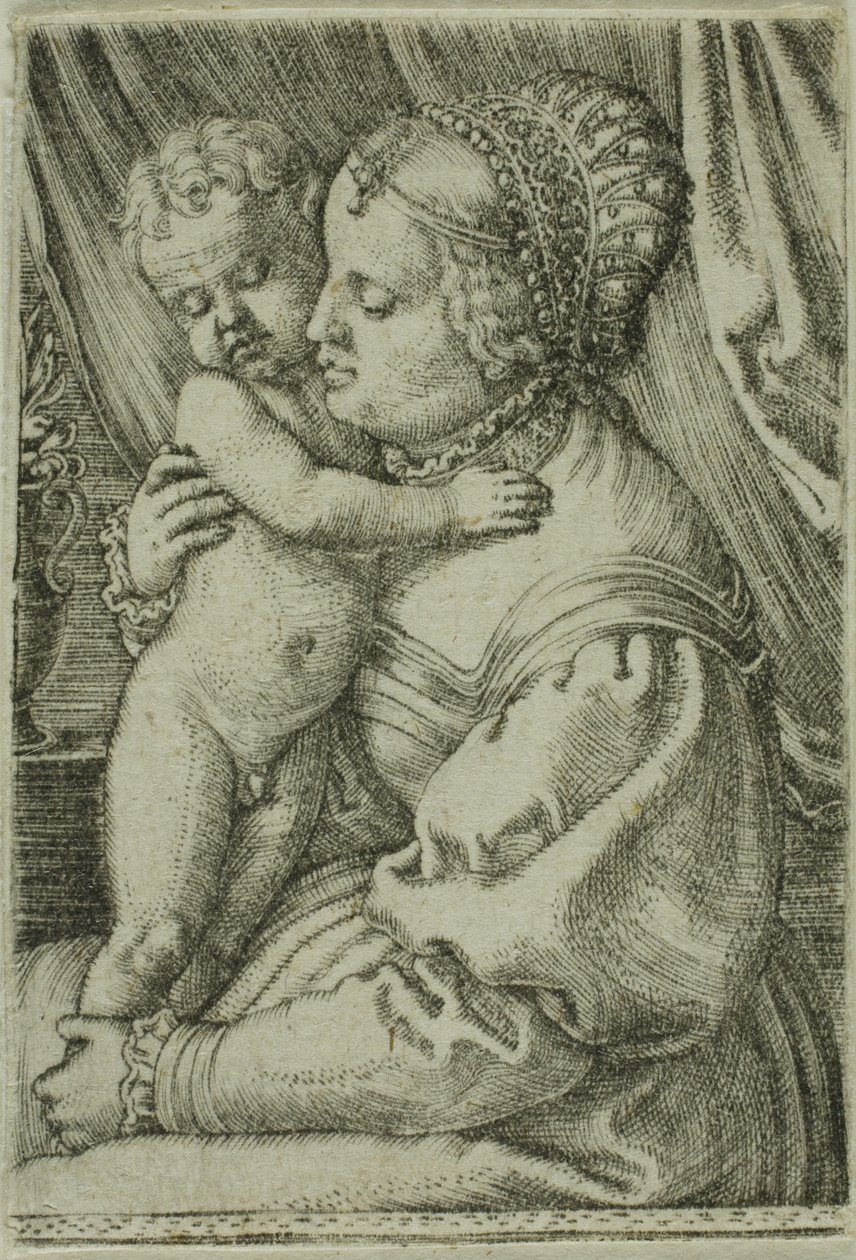 La Vergine con il Bambino e il vaso da Barthel Beham