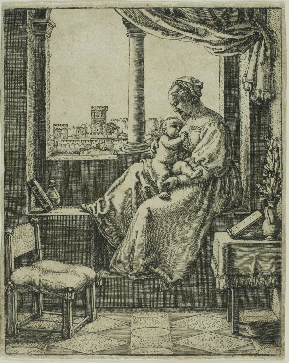 Vergine e Bambino alla finestra da Barthel Beham