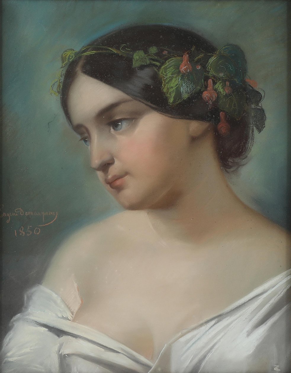 Eugène Demarquay Ritratto di ragazza 1850 da Barthelemy Eugene Demarquay