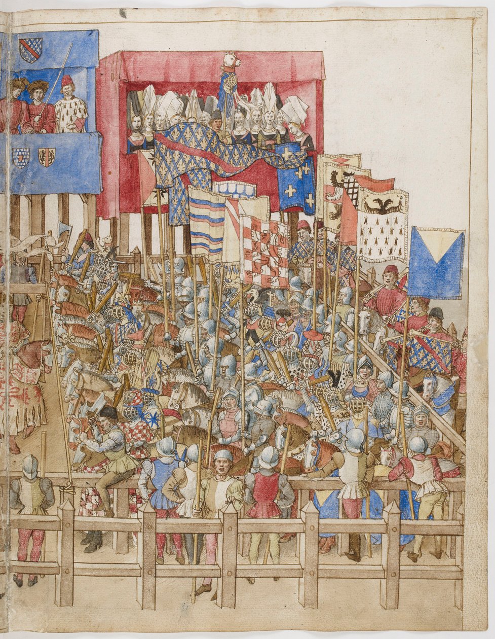 Miniatura dal Libro dei tornei del Re René d
