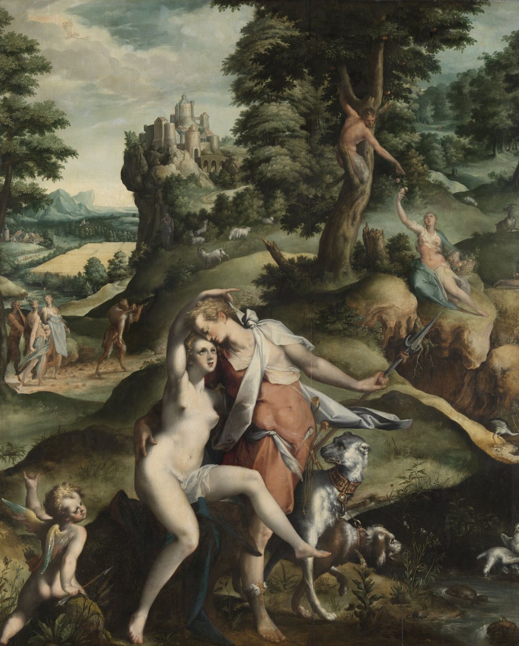 Venere e Adone, c.1585-90 da Bartholomaeus Spranger