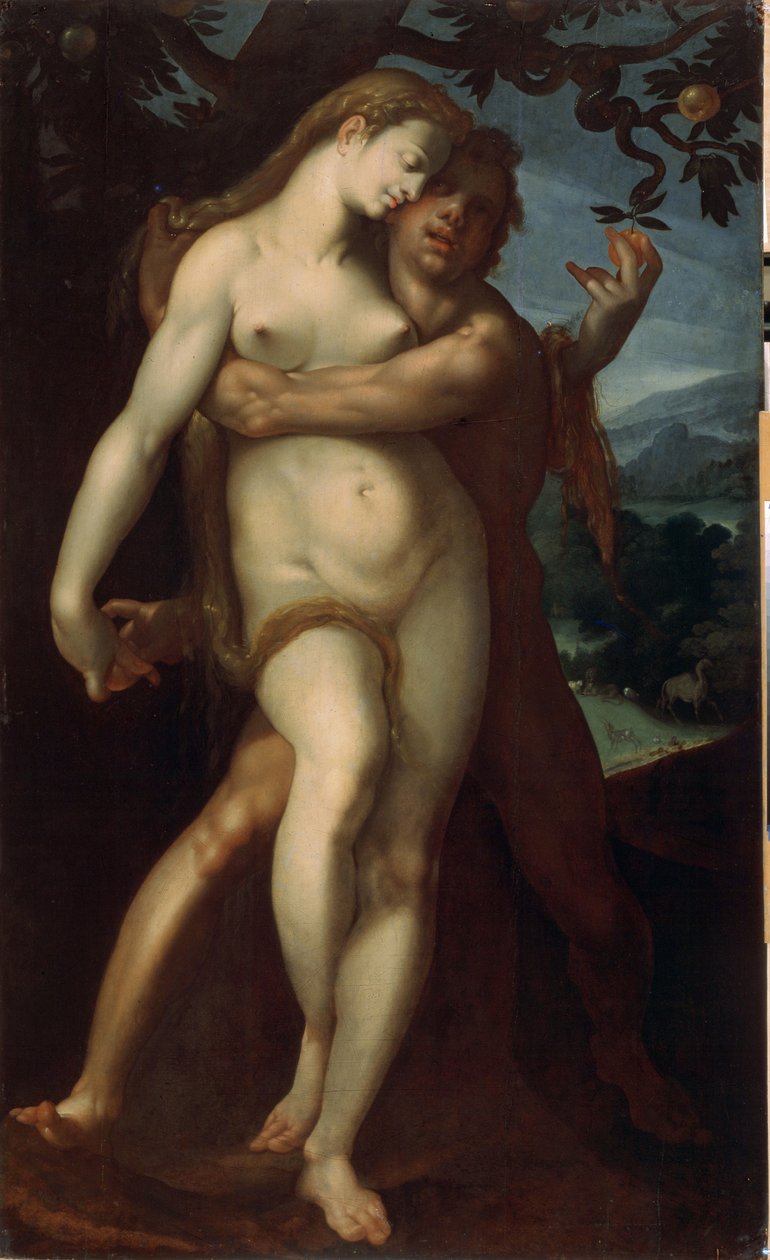 Adamo ed Eva da Bartholomaeus Spranger