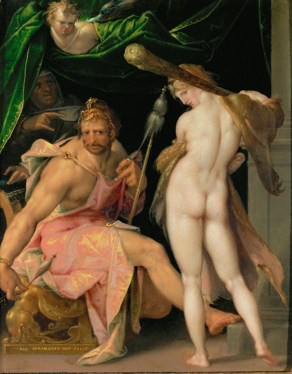 Ercole e Omphale ... da Bartholomaeus Spranger