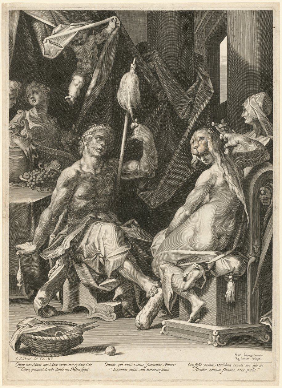 Ercole e Onfale da Bartholomaeus Spranger