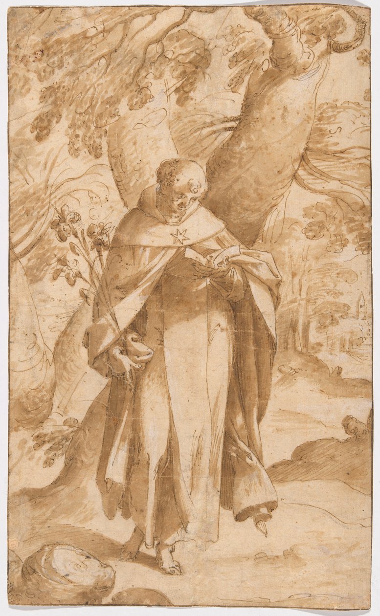 San Domenico che legge da Bartholomaeus Spranger