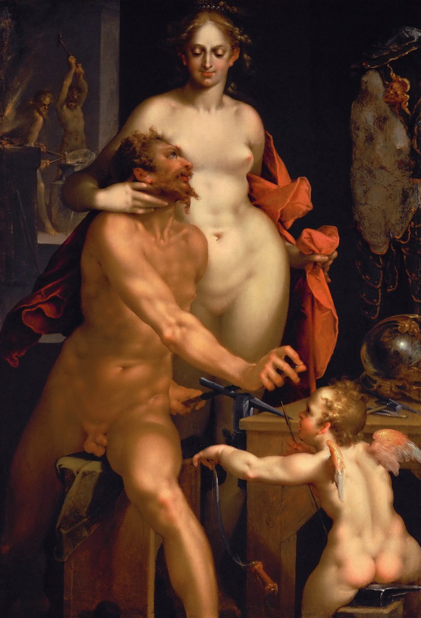 La visita di Venere a Vulcano, c. 1610 da Bartholomaeus Spranger