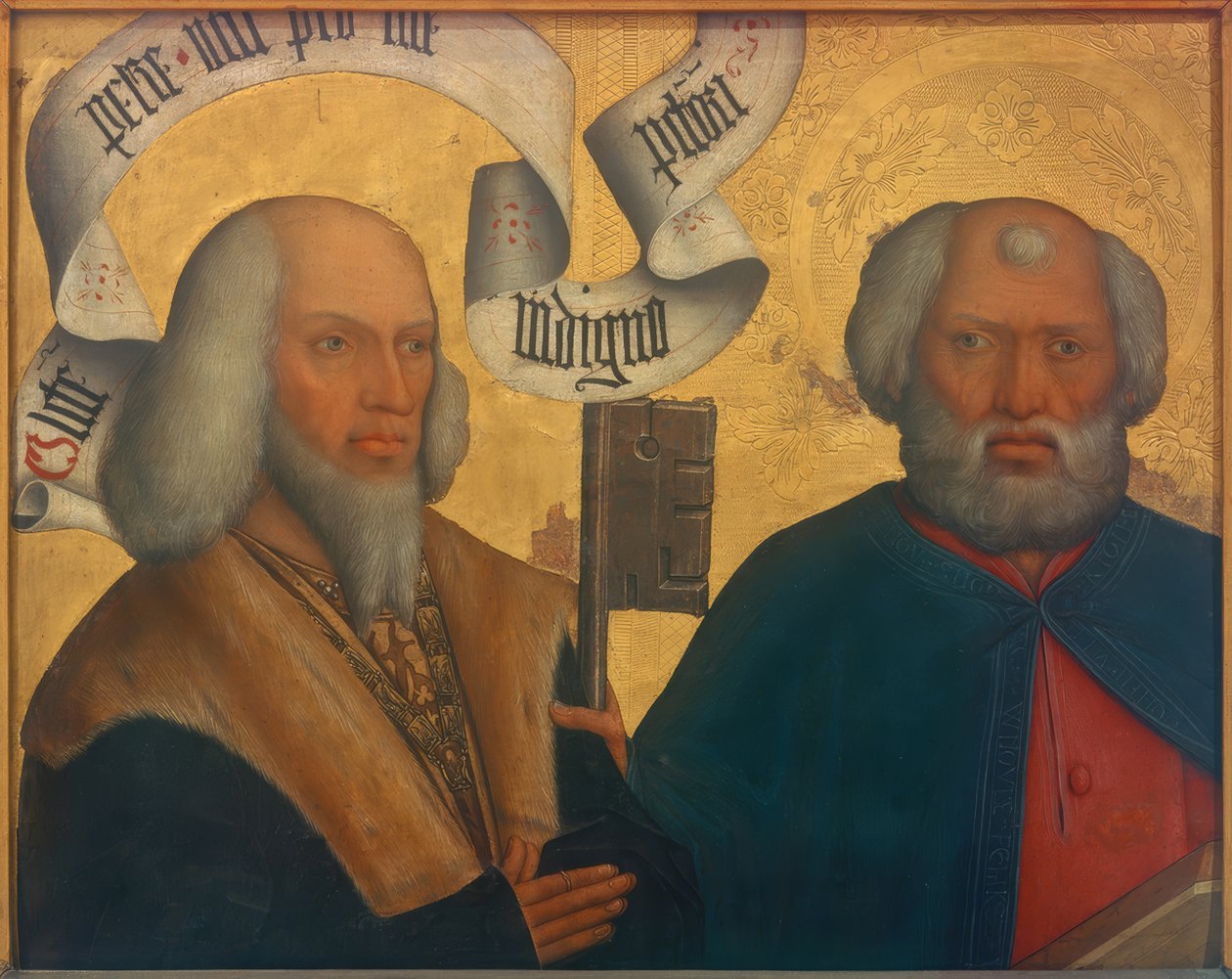 Peter v. Hewen con San Pietro da Bartholomäus Zeitblom