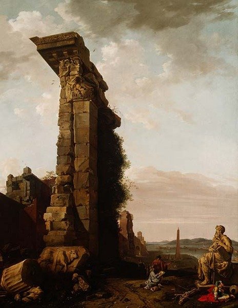 Veduta di fantasia di un porto mediterraneo, XVII secolo da Bartholomeus Breenbergh
