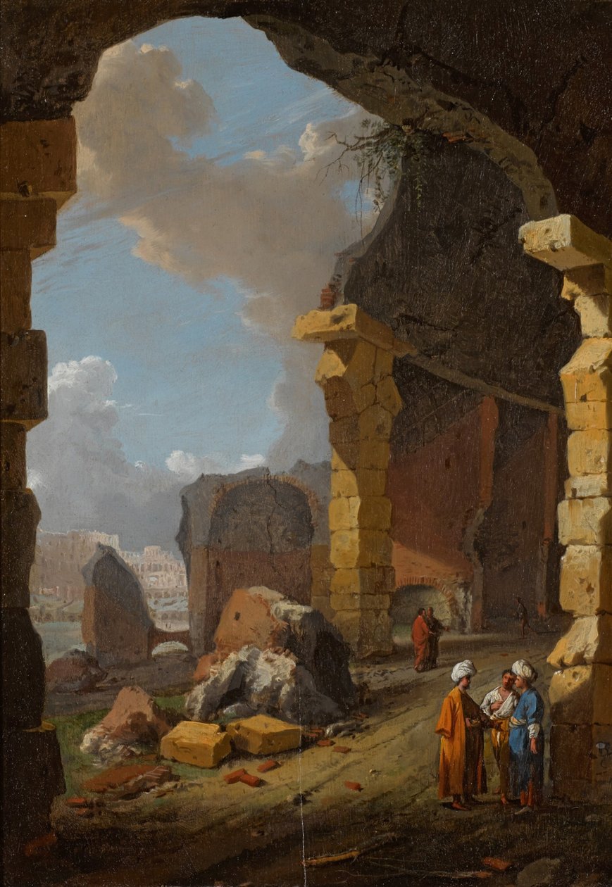 Rovine romane con figure con turbante da Bartholomeus Breenbergh