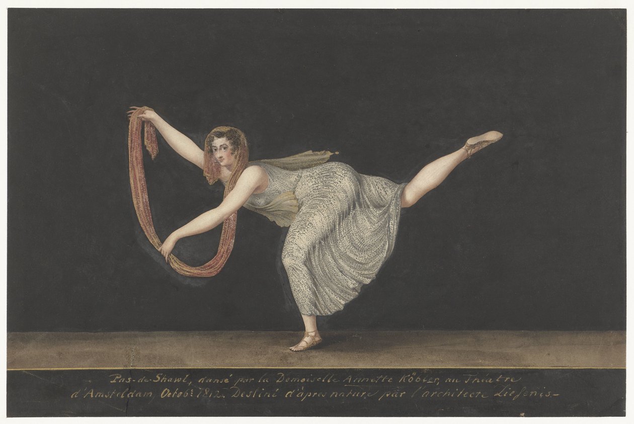 Ballerina Annette Köbler, eseguendo il pas-de-shawl da Bartholomeus Ziesenis