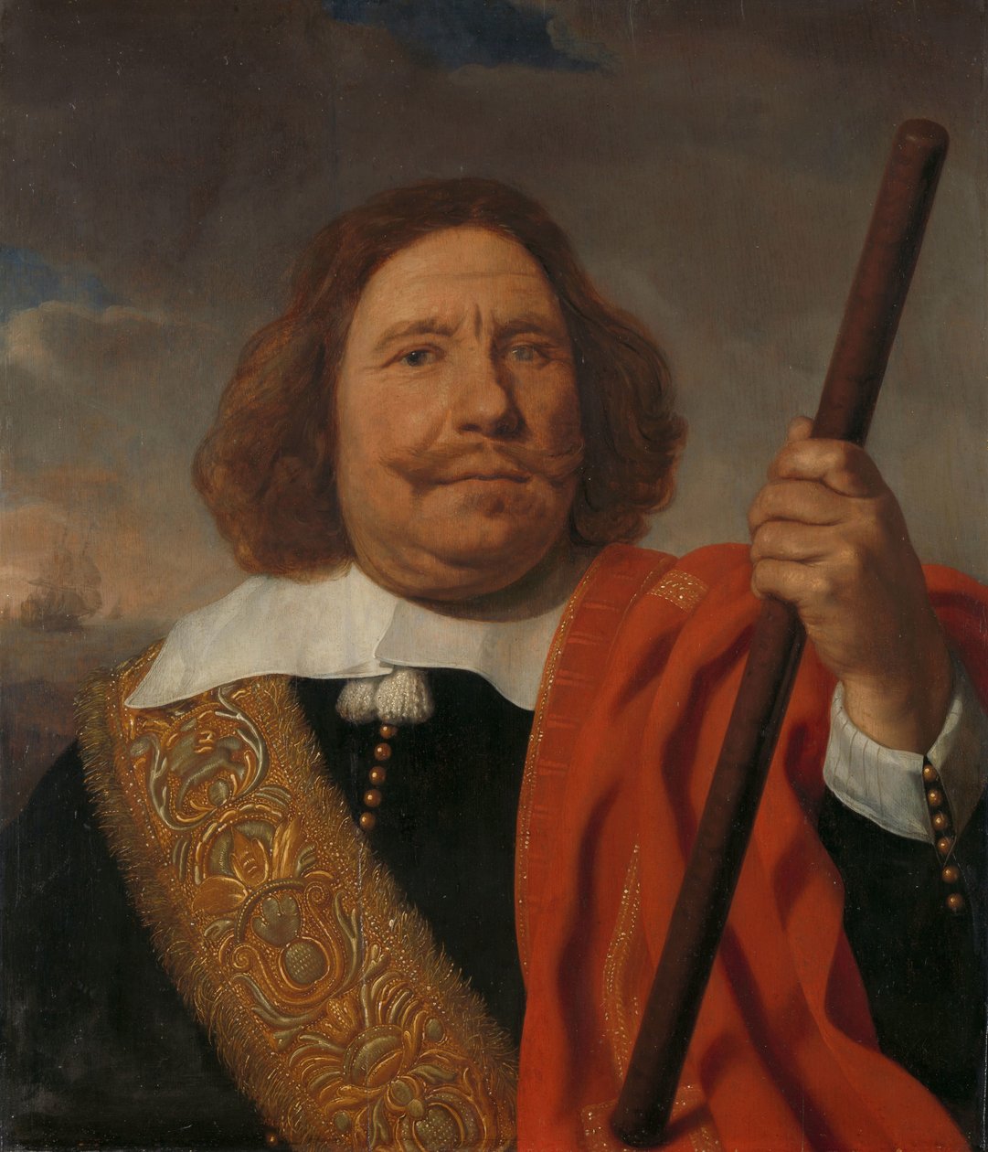 Egbert Meeuwsz Cortenaer (1605-65), Vice Ammiraglio, Ammiragliato della Mosa, Rotterdam da Bartholomeus van der Helst