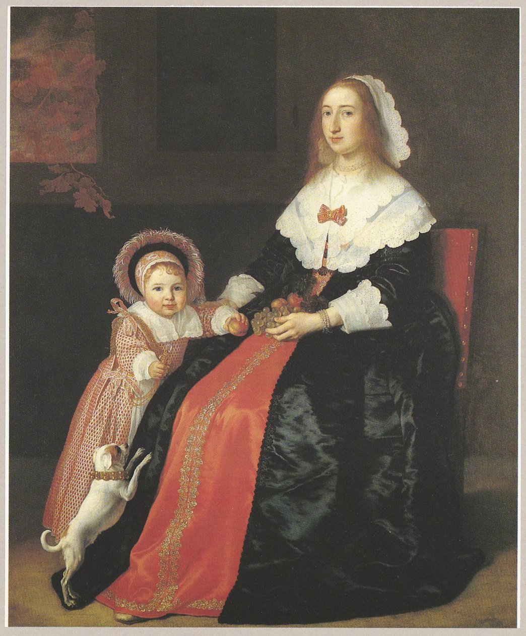 Ritratto di donna con bambino, forse Margaretha Cloeck (1617-1680) e Pieter Hulft (1643-1694) da Bartholomeus van der Helst