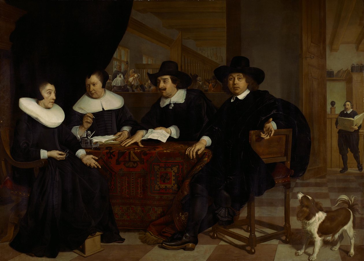 Due reggenti e due reggenti dello Spinhuis da Bartholomeus van der Helst