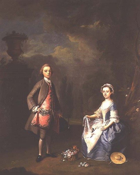 Edward Harley, 4° conte di Oxford, e sua sorella Sarah da Bartholomew Dandrige