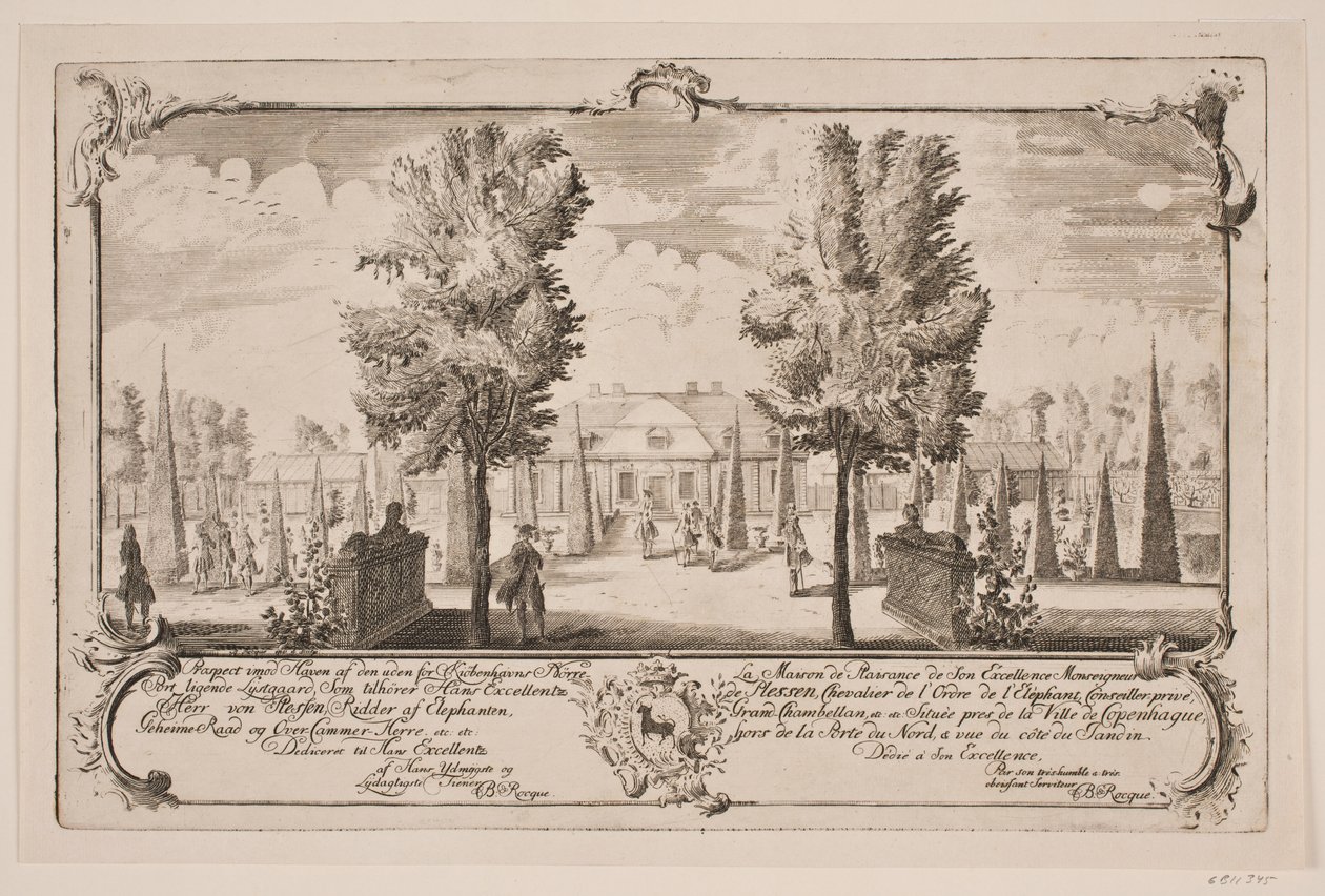 Blågård fuori Nørreport da Bartholomæus Roque