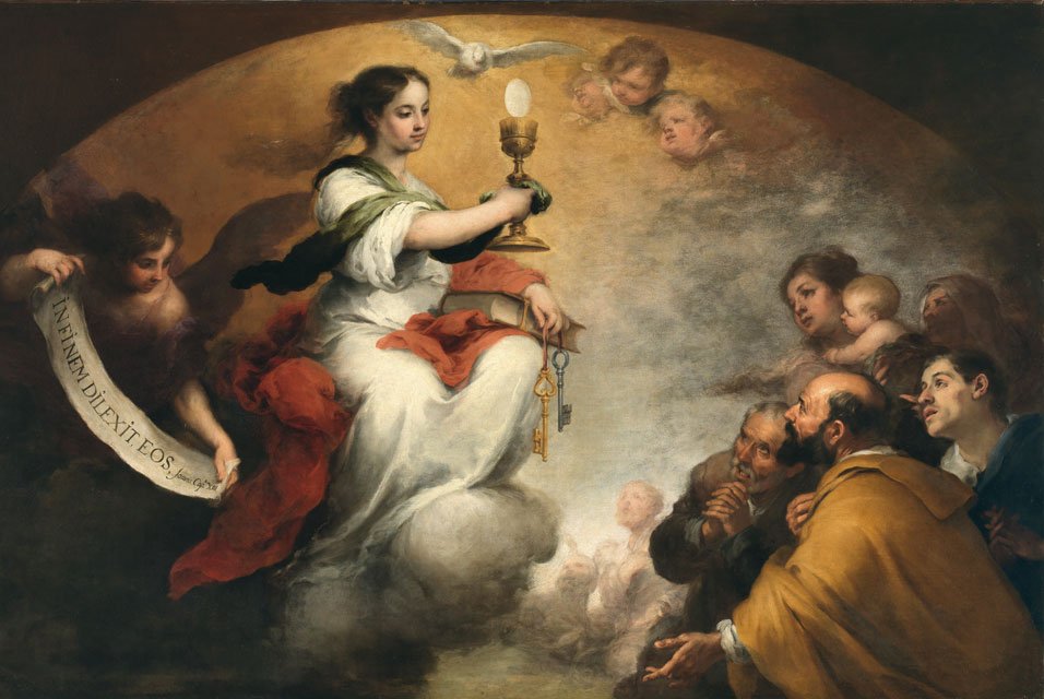 Fede o La Chiesa trionfante da Bartolomé Esteban Murillo