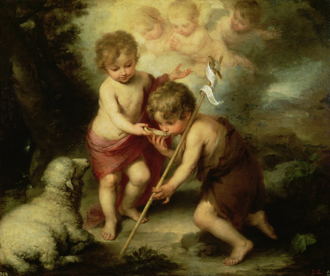 I ragazzi con la conchiglia da Bartolomé Esteban Murillo